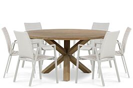 Osmen Joliet/Sand City 160 cm dining tuinset 7-delig