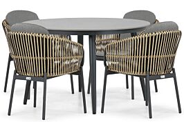 Coco Nathan/Vienna 120 cm dining tuinset 5-delig
