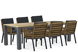 Lifestyle Dakota/Riviera 240 cm dining tuinset 7-delig