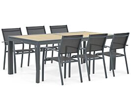 Lifestyle Sella/Rosarno 214/273 cm dining tuinset 7-delig