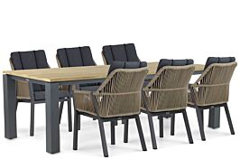 Lifestyle Verona/Riviera 240 cm dining tuinset 7-delig