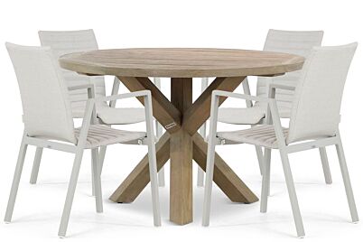 Osmen Joliet/Sand City 120 cm dining tuinset 5-delig