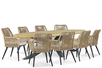 Coco Vedra/Diogo 280 cm dining tuinset 9-delig