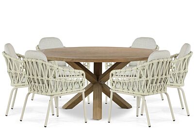 Coco Barcelona/Sand City 160 cm dining tuinset 7-delig