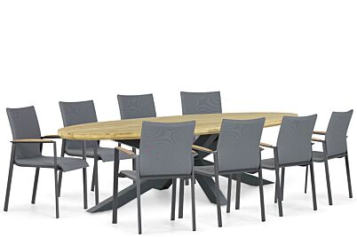 Lifestyle Brandon/Diogo 280 cm dining tuinset 9-delig