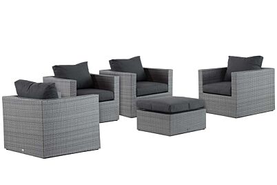 Garden Collections Houston stoel loungeset 5-delig