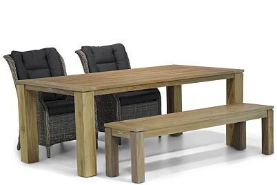 Garden Collections Aberdeen/Brighton 200 cm dining tuinset 4-delig