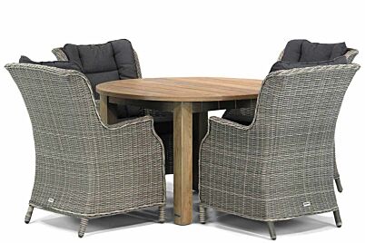 Garden Collections Aberdeen/Brighton 120 cm rond dining tuinset 5-delig