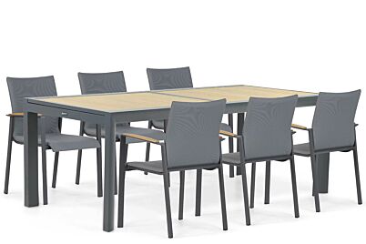 Lifestyle Brandon/Rosarno 214/273 cm dining tuinset 7-delig