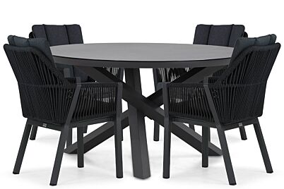 Lifestyle Verona/Livorno 125 cm dining tuinset 5-delig