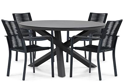 Santika Annisa/Livorno 125 cm dining tuinset 5-delig