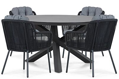 Santika Tendenza/Livorno 125 cm dining tuinset 5-delig