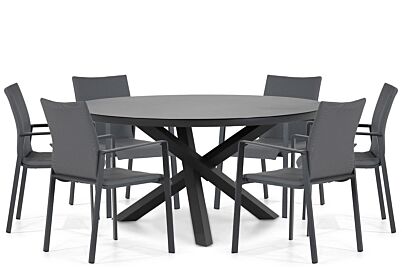 Lifestyle Rome/Livorno 150 cm dining tuinset 7-delig