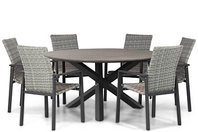 Lifestyle Upton/Ancona 150 cm dining tuinset 7-delig