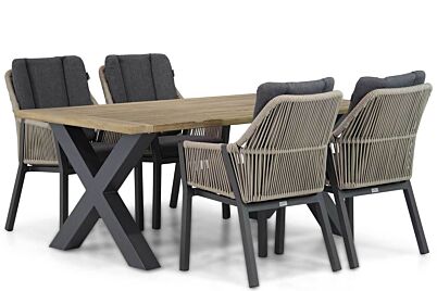 Lifestyle Verona/Cardiff 180 cm dining tuinset 5-delig