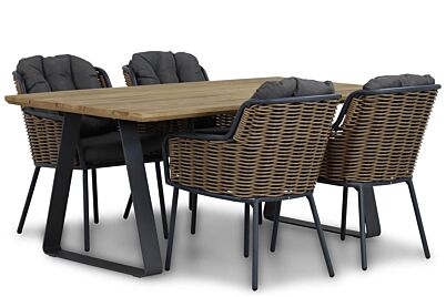 Santika Fasano/Palta 180 cm dining tuinset 5-delig