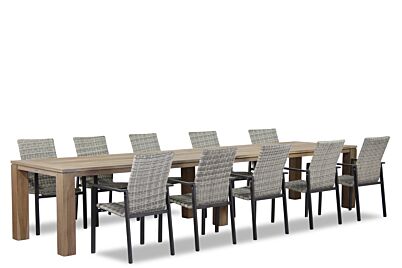 Lifestyle Upton/Brighton 400 cm dining tuinset 11-delig stapelbaar