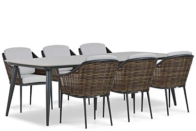 Coco Olivine/Vienna 240 cm dining tuinset 7-delig