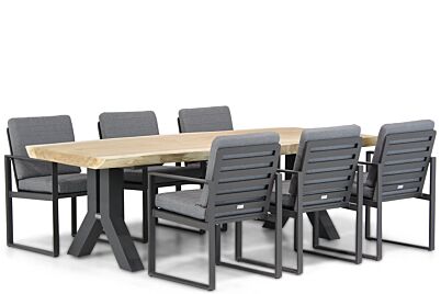 Santika Zaga/Woodside 240 cm dining tuinset 7-delig