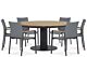 Lifestyle Brandon/Salerno 160 cm dining tuinset 7-delig