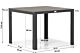 Lifestyle Verona/Young 92 cm dining tuinset 3-delig