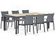 Lifestyle Brandon/Rosarno 214/273 cm dining tuinset 7-delig