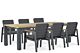 Lifestyle Marietta/Riviera 240 cm dining tuinset 7-delig