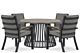 Osmen Midura/Sorrento 125 cm dining tuinset 5-delig