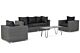 Garden Collections Toronto/Cool 110 cm stoel-bank loungeset 4-delig