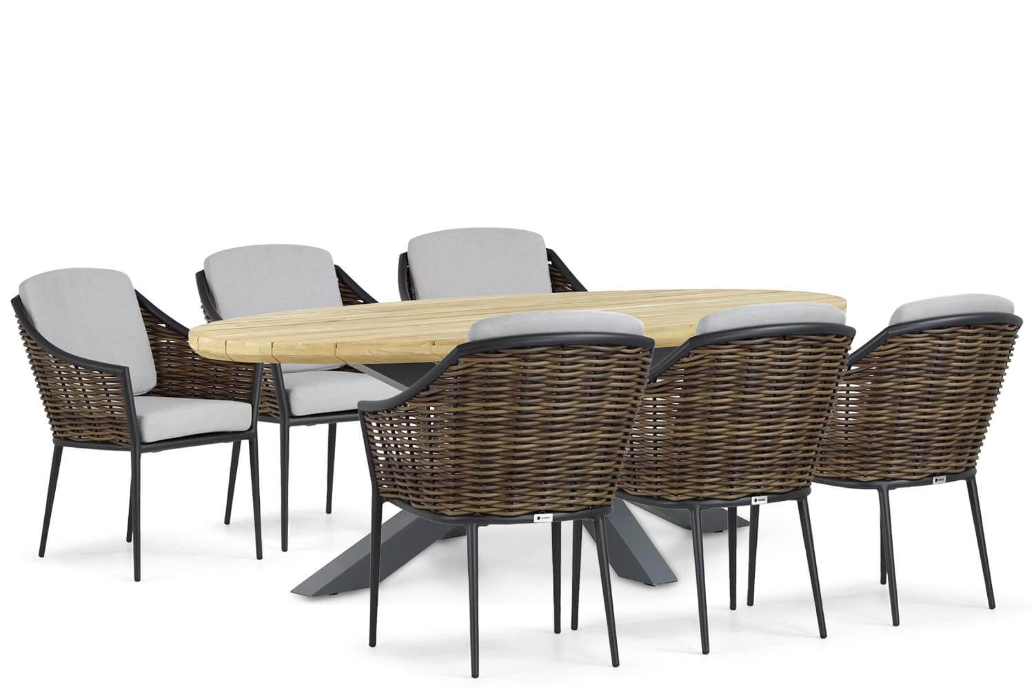 Coco Olivine/Diogo 240 cm dining tuinset 7-delig