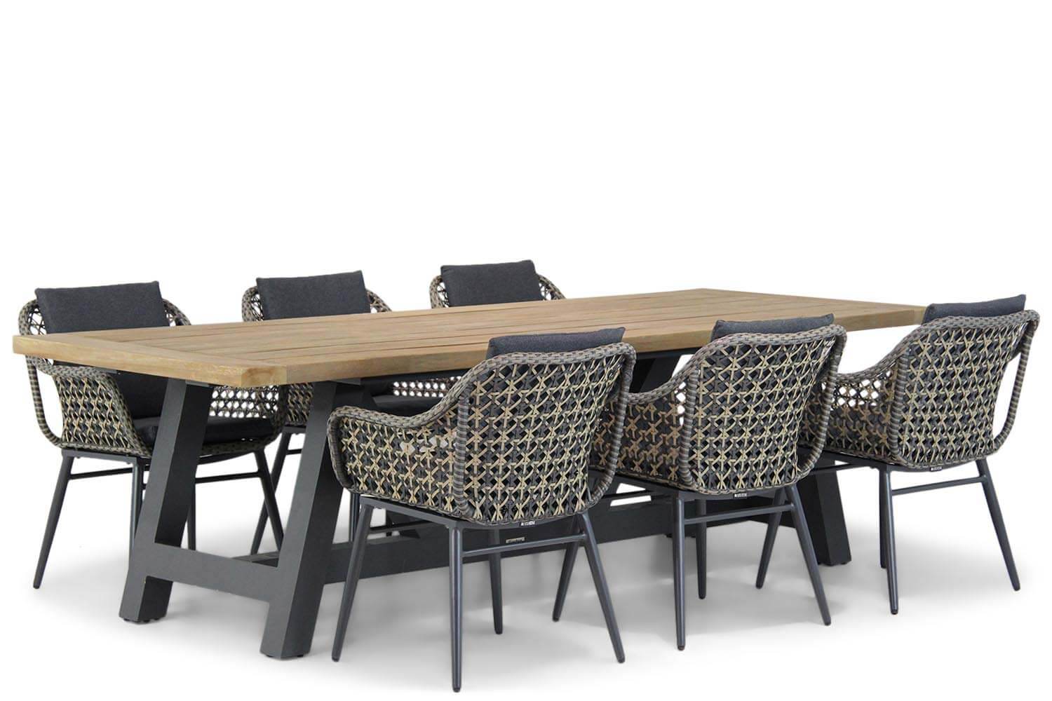 Lifestyle Dolphin/Trente 260 cm dining tuinset 7-delig