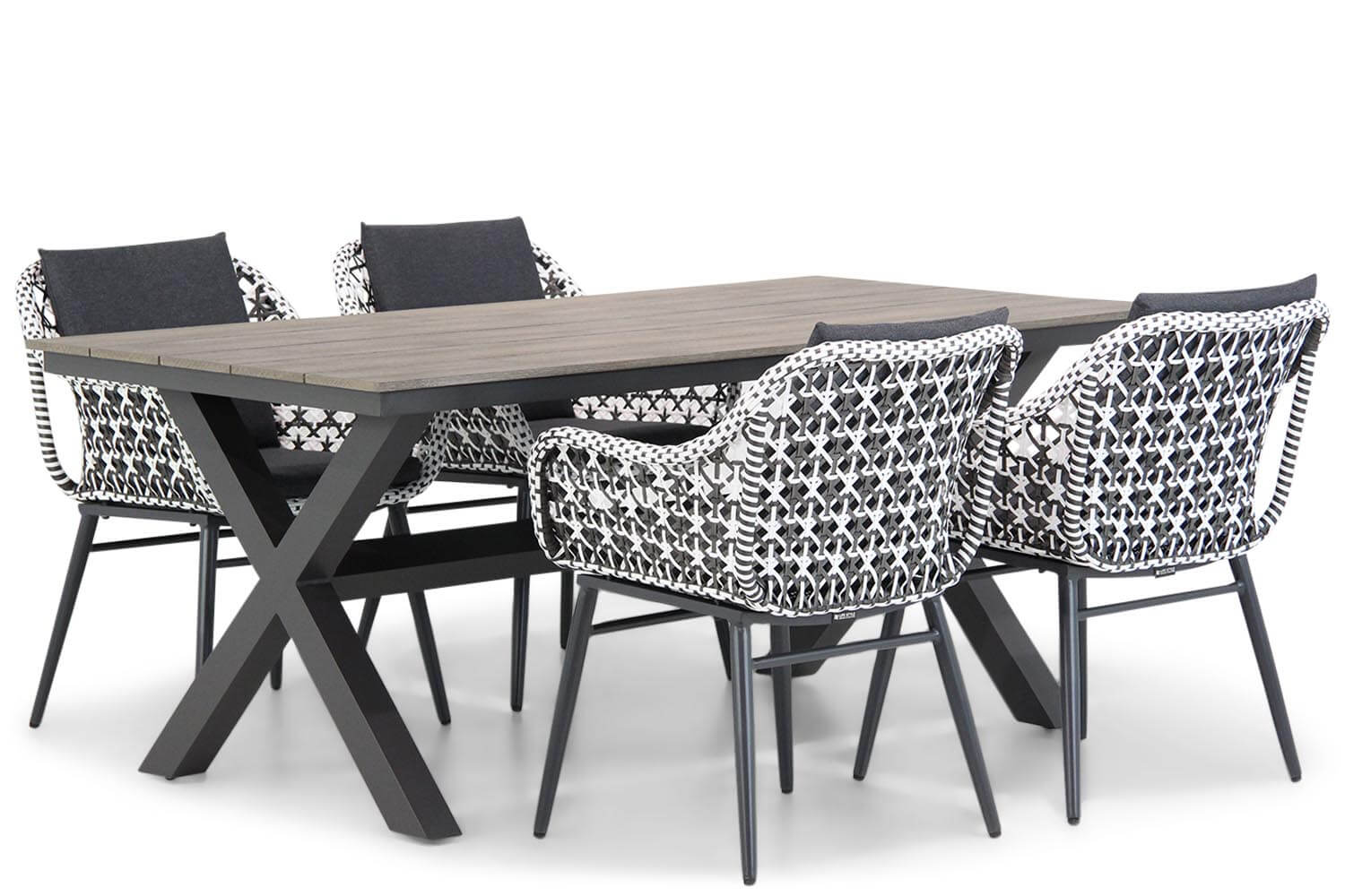 Lifestyle Dolphin/Forest 180 cm dining tuinset 5-delig