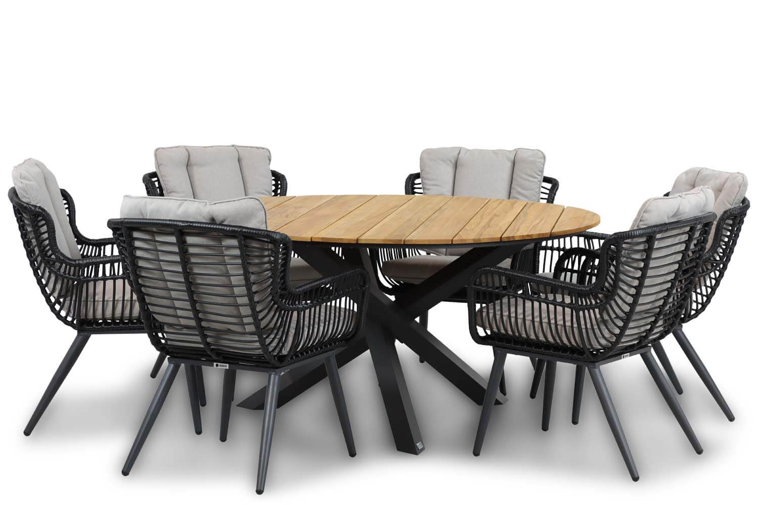 Coco Azzano/Fabriano 150 cm dining tuinset 7-delig