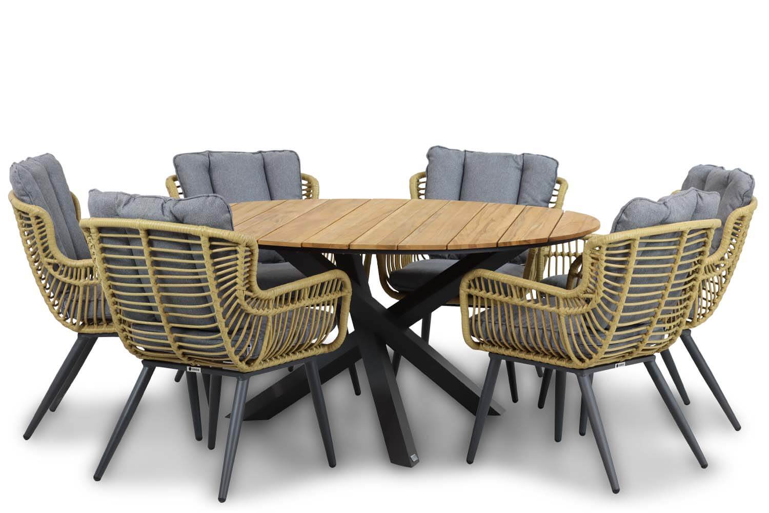 Coco Azzano/Fabriano 150 cm dining tuinset 7-delig