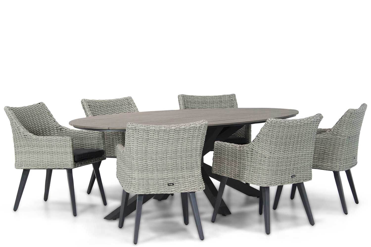 Garden Collections Milton/Matara 220 cm dining tuinset 7-delig