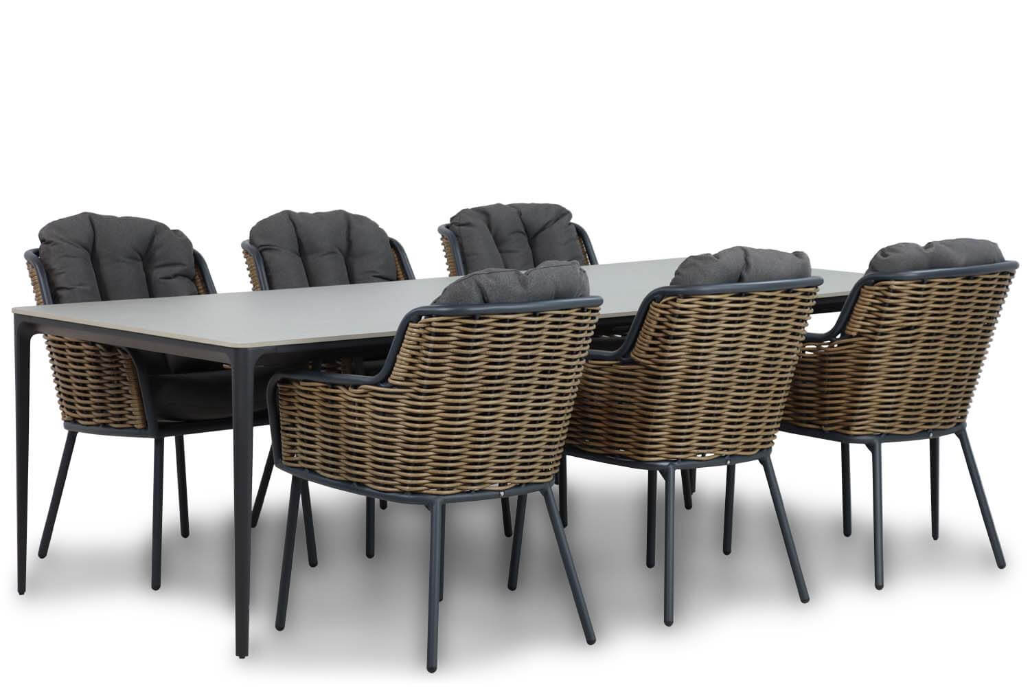 Santika Fasano/Gianna 240 cm dining tuinset 7-delig