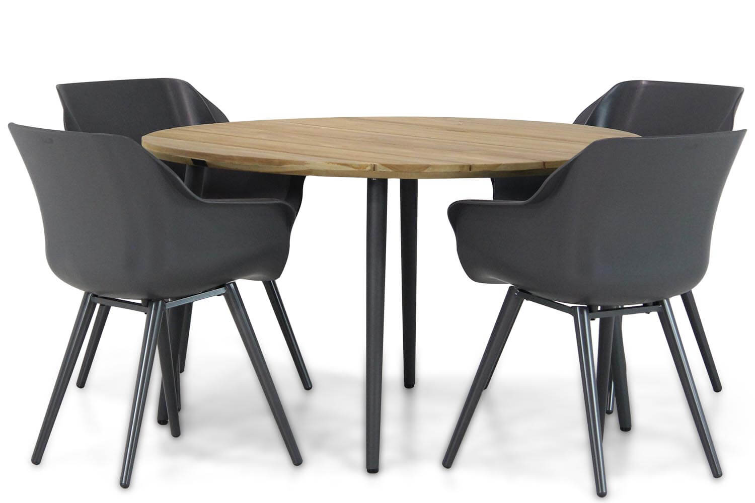 Hartman Sophie studio/Montana 130 cm rond dining tuinset 5-delig