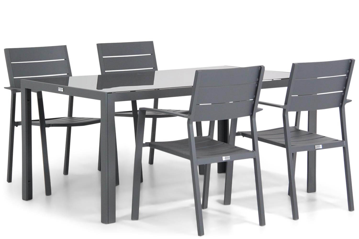 Lifestyle Stella/Mondello 160 cm dining tuinset 5-delig