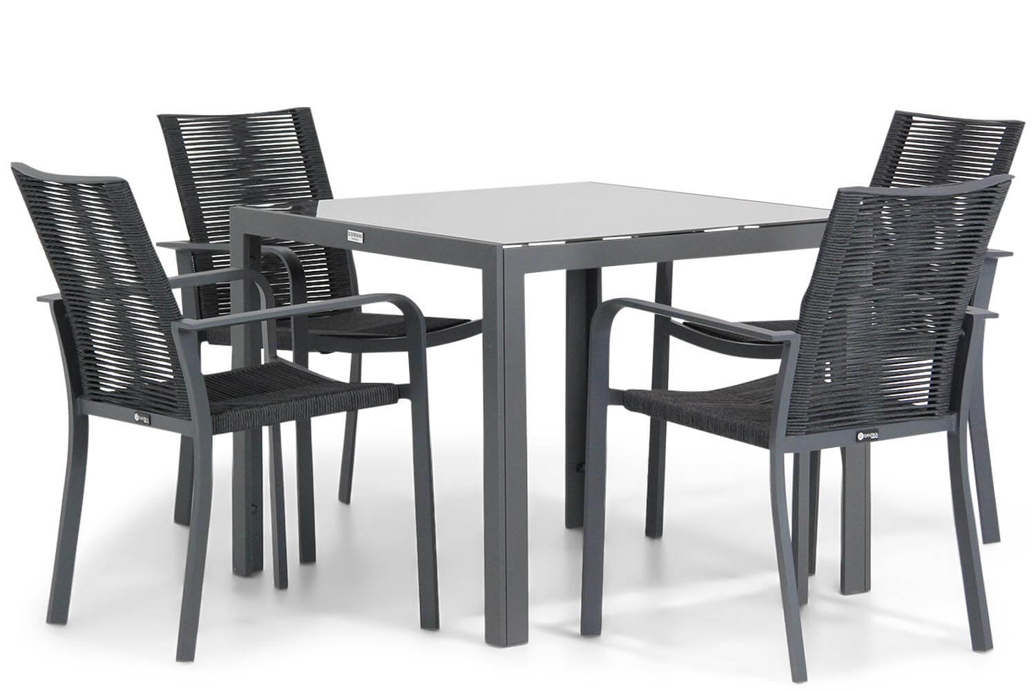 Santika Annisa/Mondello 90 cm dining tuinset 5-delig