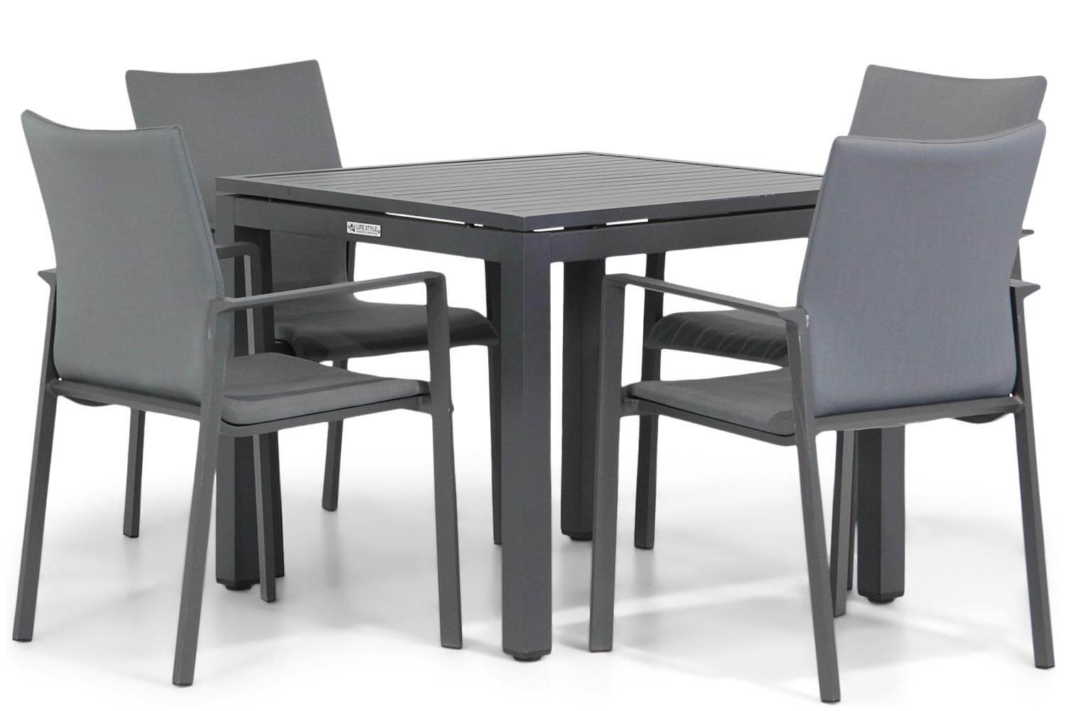 Lifestyle Rome/Concept 90 cm dining tuinset 5-delig