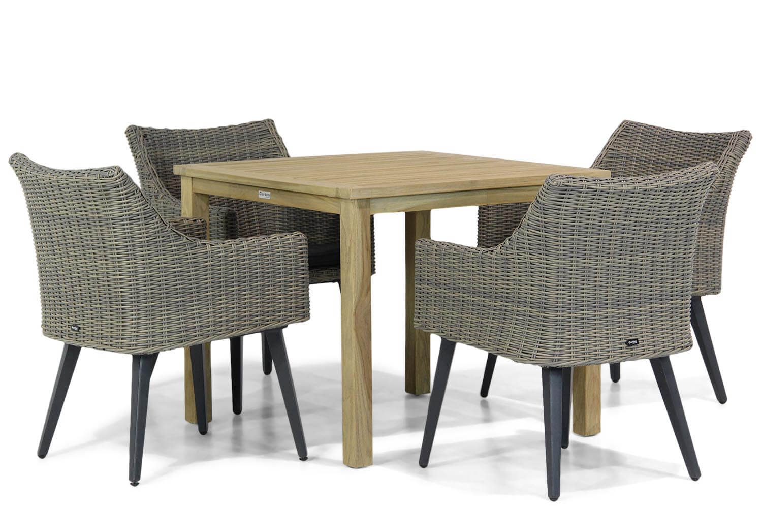 Garden Collections Milton/Weston 90 cm dining tuinset 5-delig