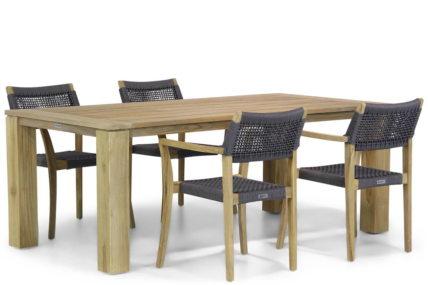 Lifestyle Dallas/Brighton 200 cm dining tuinset 5-delig