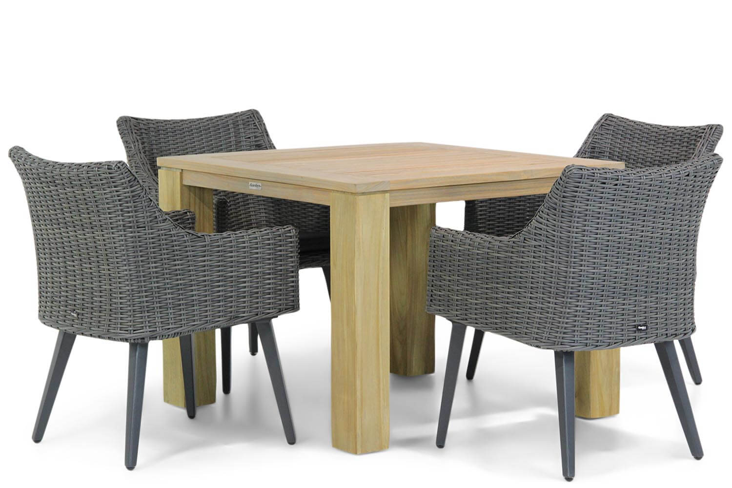 Garden Collections Milton/Brighton 100 cm dining tuinset 5-delig