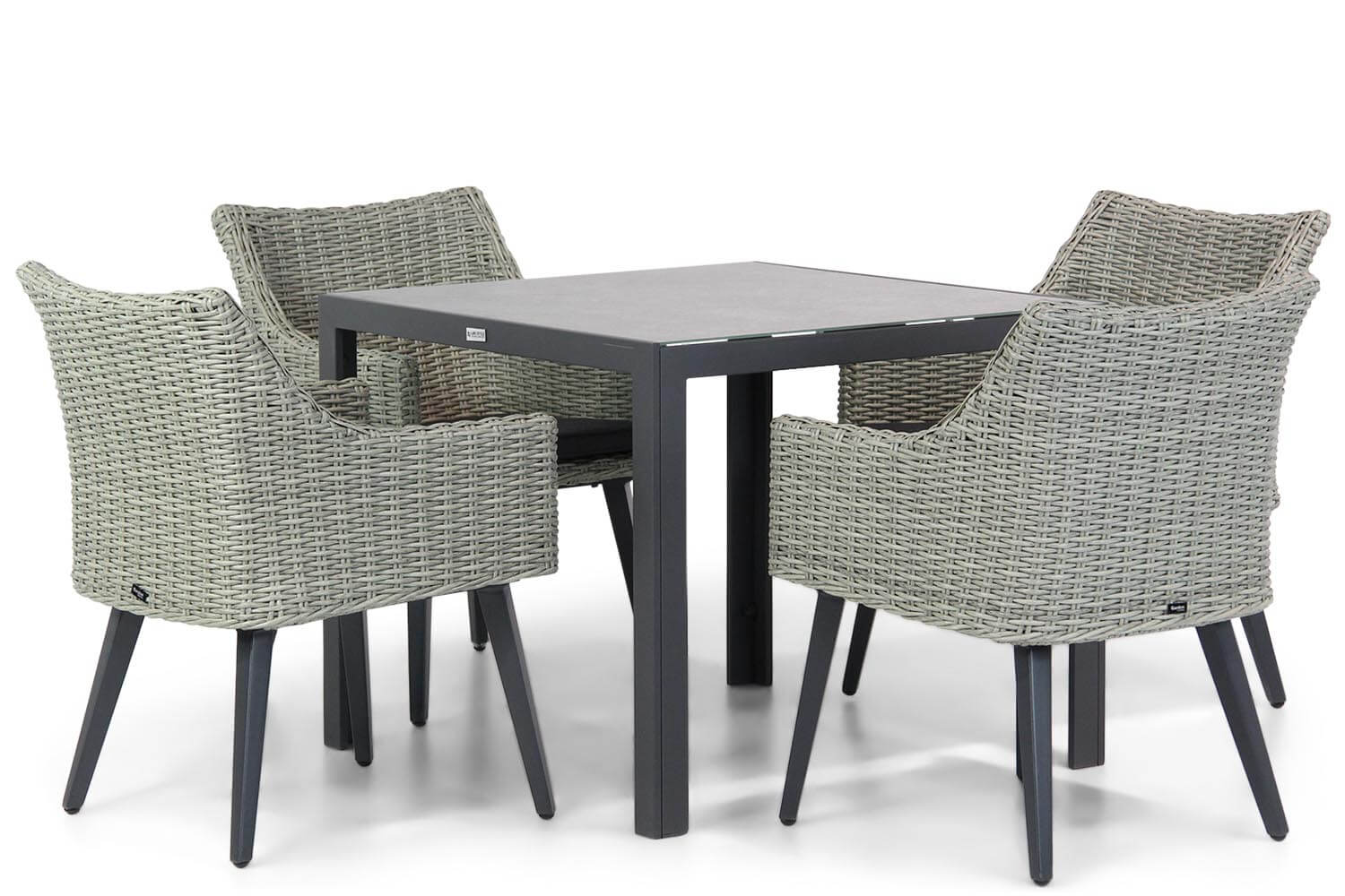 Garden Collections Milton/Varano 90 cm dining tuinset 5-delig