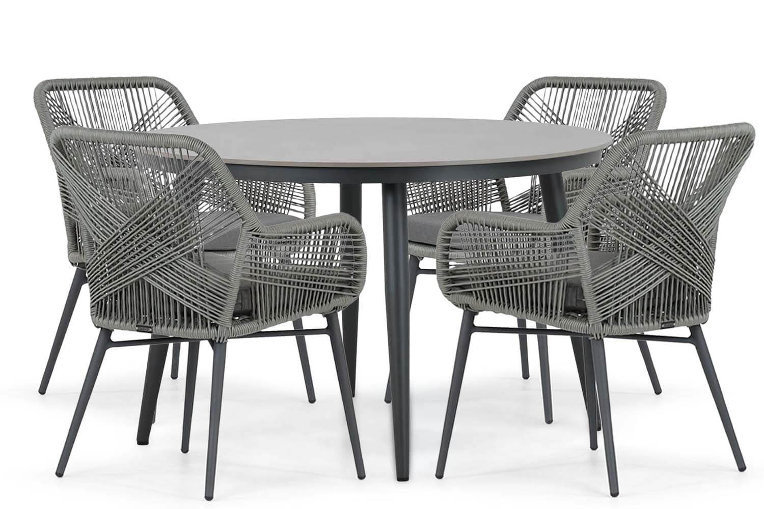 Lifestyle Advance/Vienna 120 cm dining tuinset 5-delig