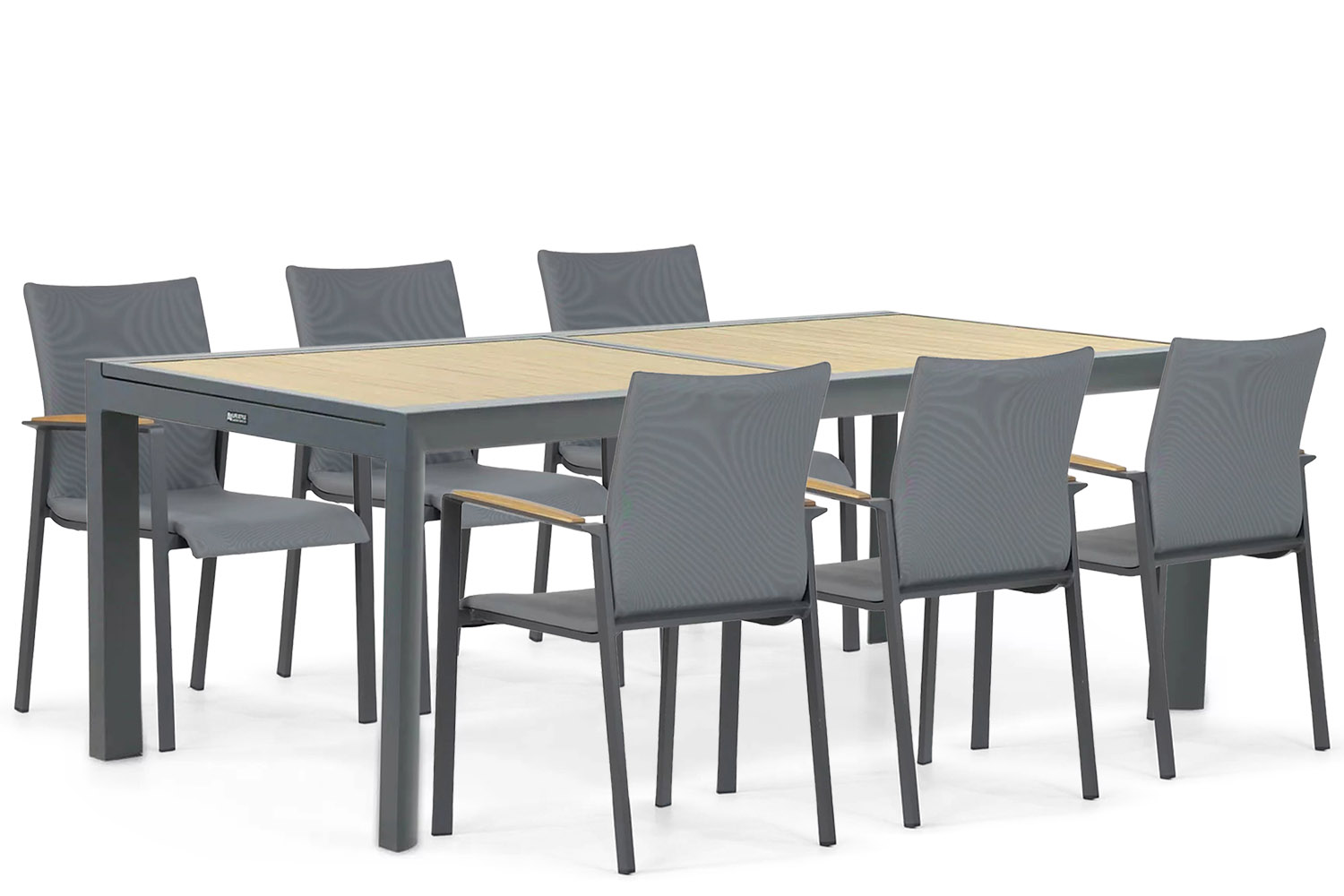 Lifestyle Brandon/Rosarno 214/273 cm dining tuinset 7-delig