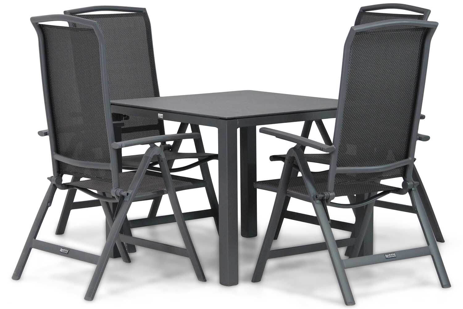 Lifestyle Tirana/Pallazo 90 cm dining tuinset 5-delig