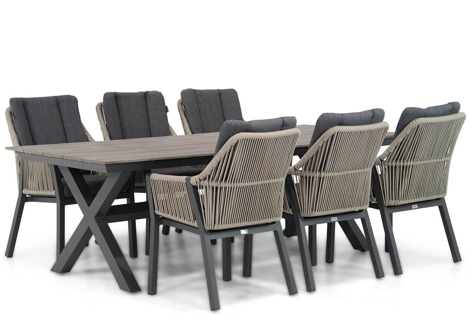 Lifestyle Verona/Forest 240 cm dining tuinset 7-delig