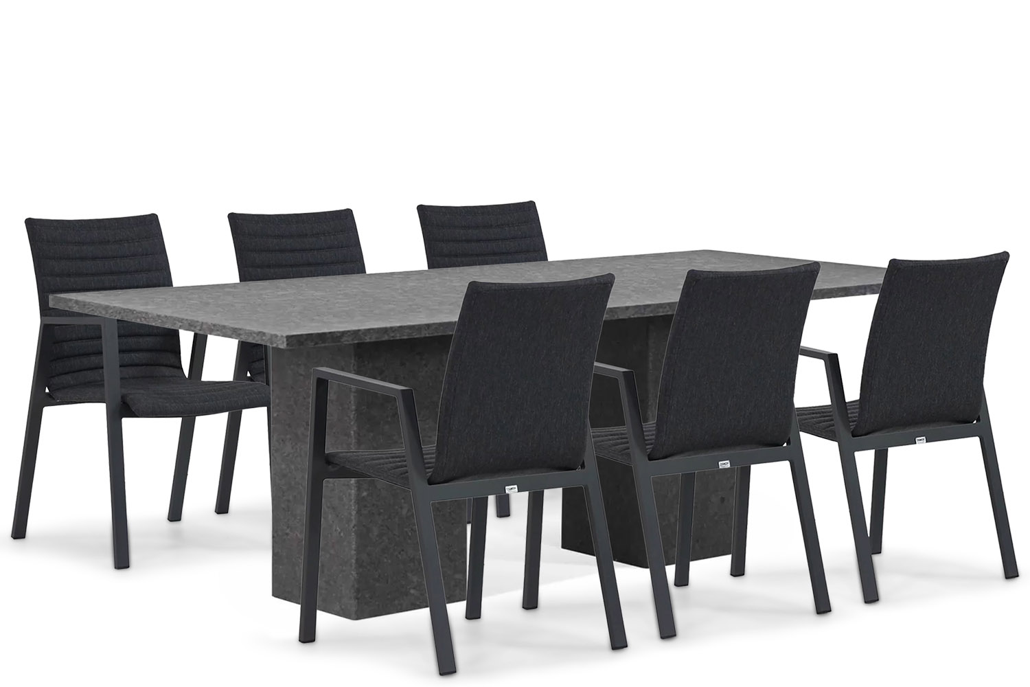 Osmen Joliet/Graniet 220 cm dining tuinset 7-delig