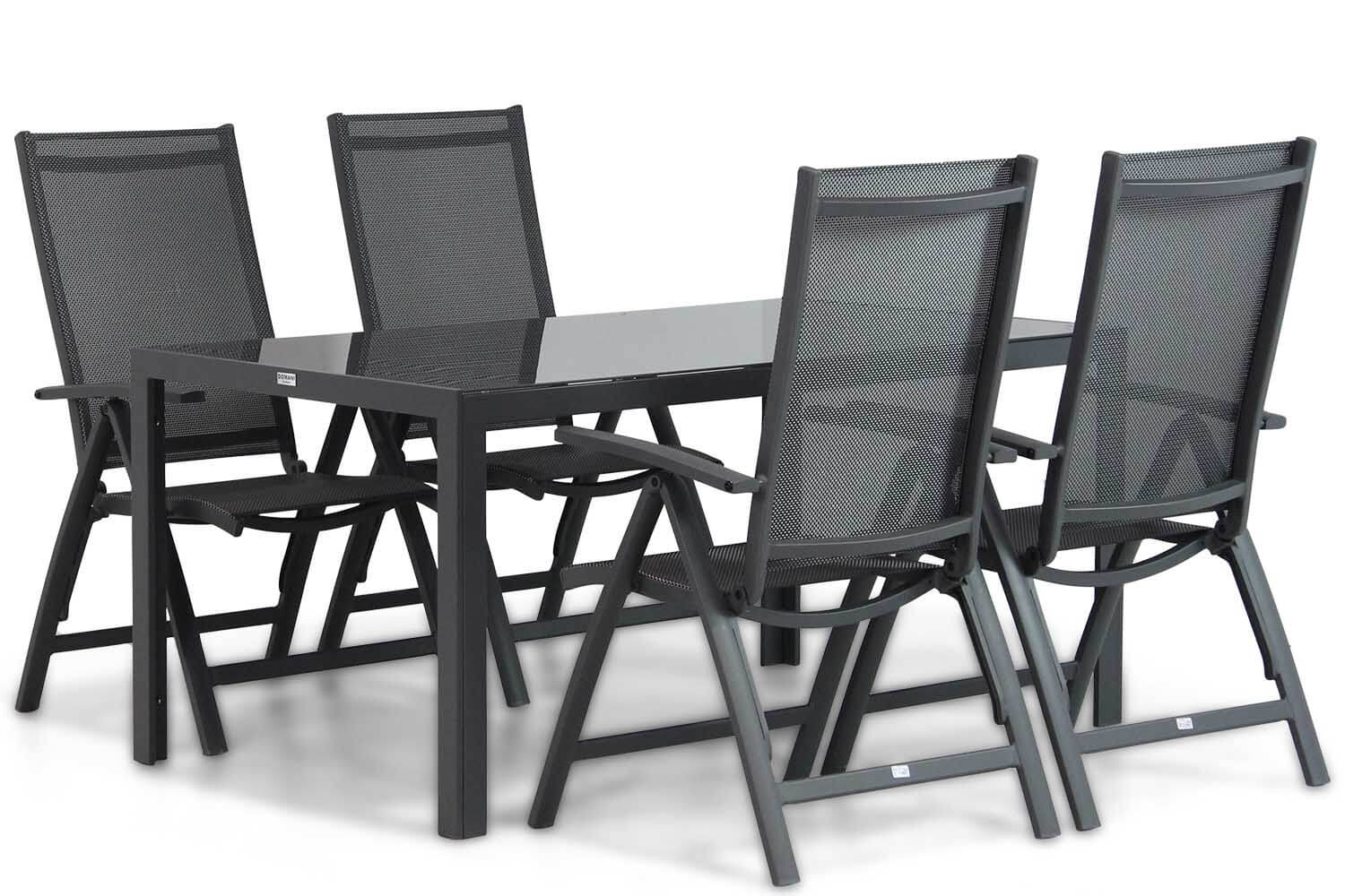 Presto Vasto/Mondello 160 cm dining tuinset 5-delig